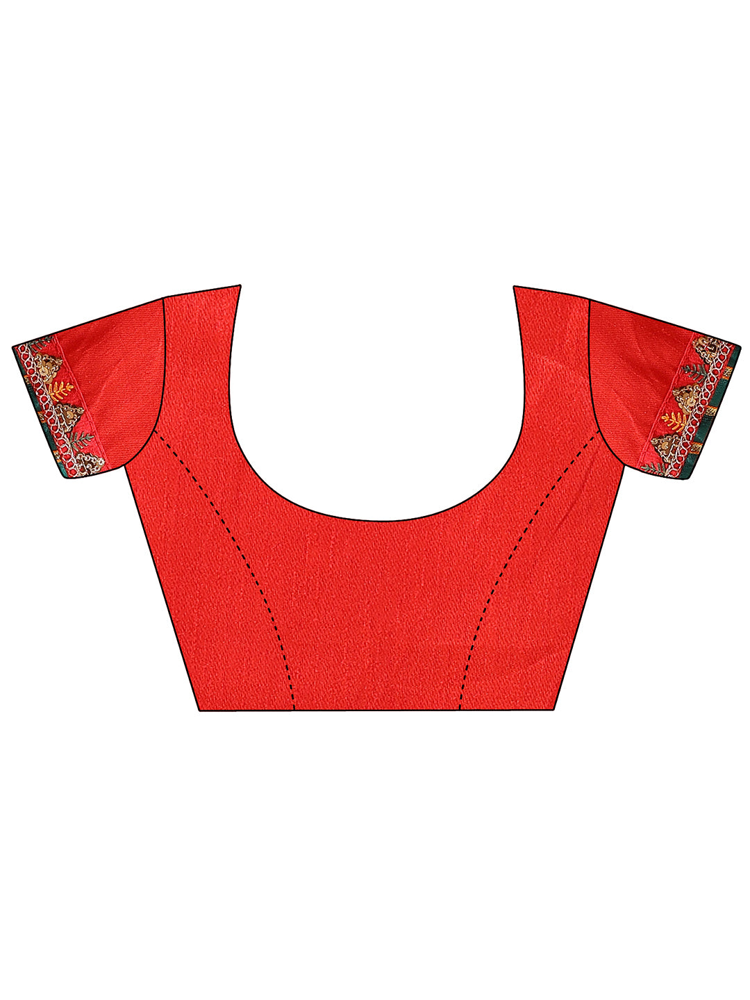 Women's Shimmer Bandhani Saree With Unstitched Blouse Piece