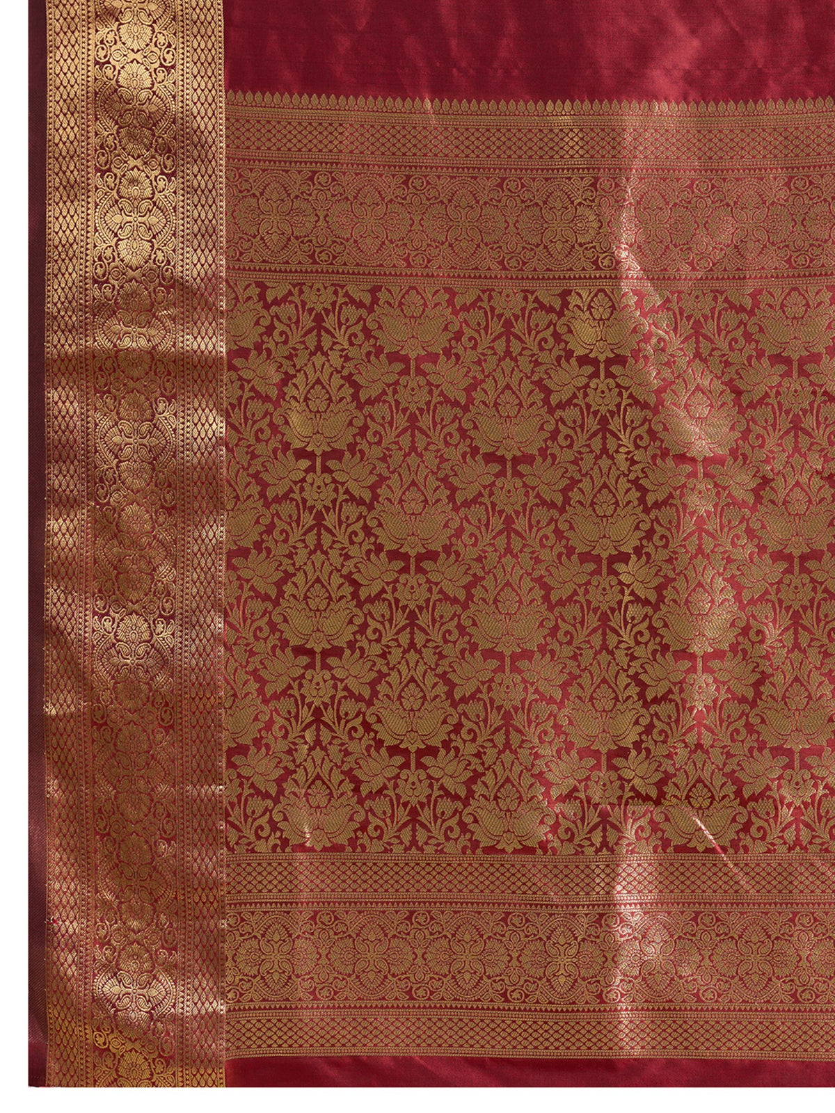 Women's Banarasi Silk Saree With Unstitched Blouse Piece