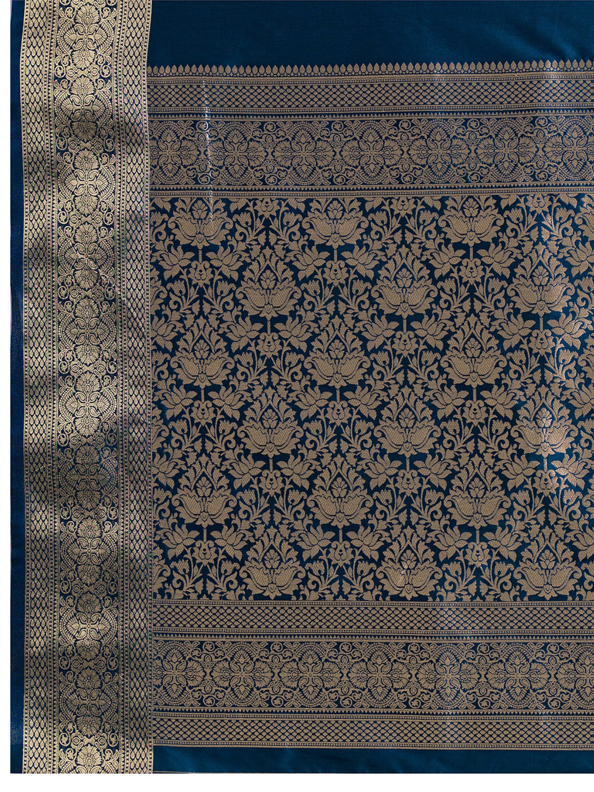 Women's Banarasi Silk Saree With Unstitched Blouse Piece