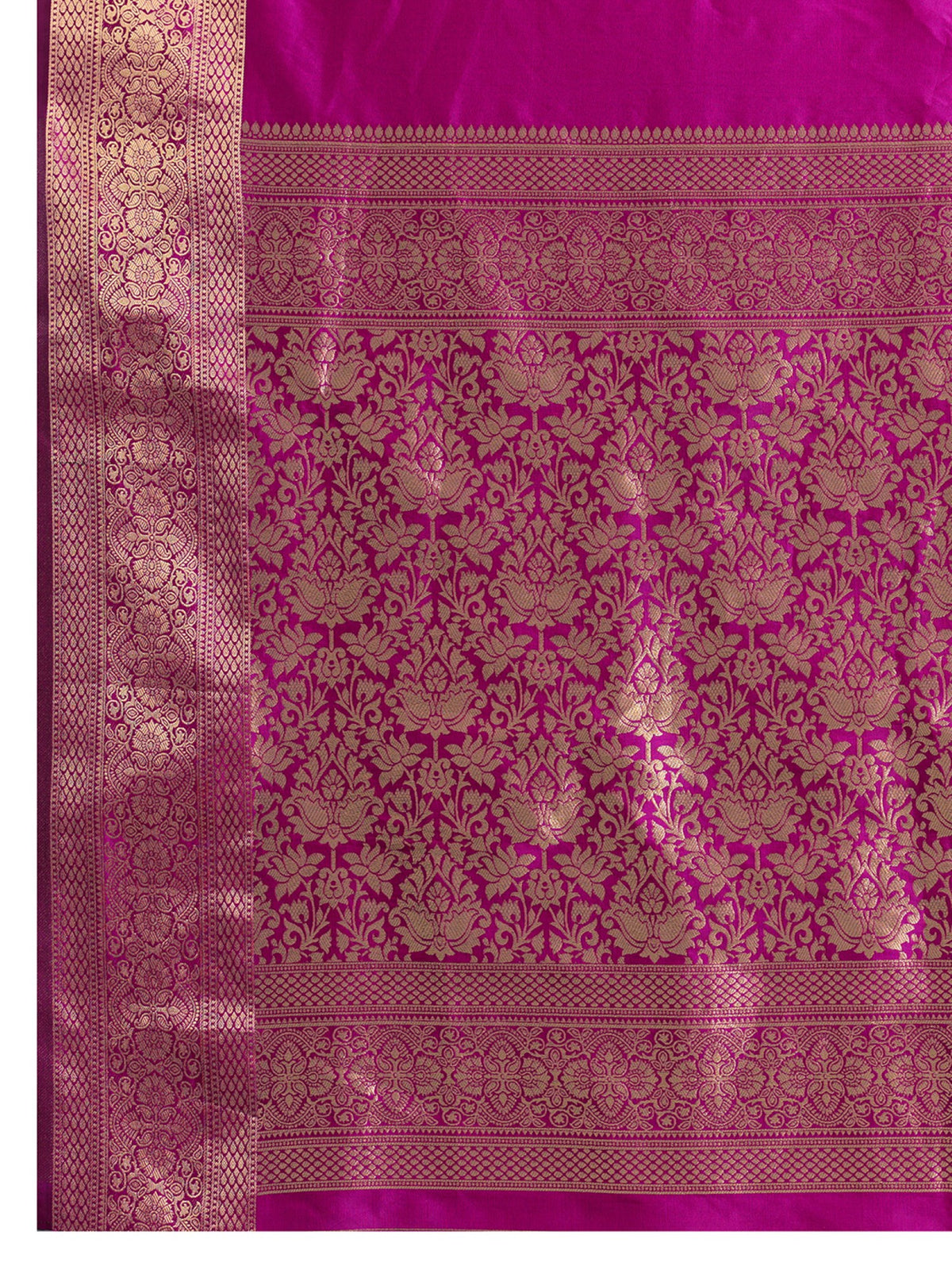 Women's Banarasi Silk Saree With Unstitched Blouse Piece