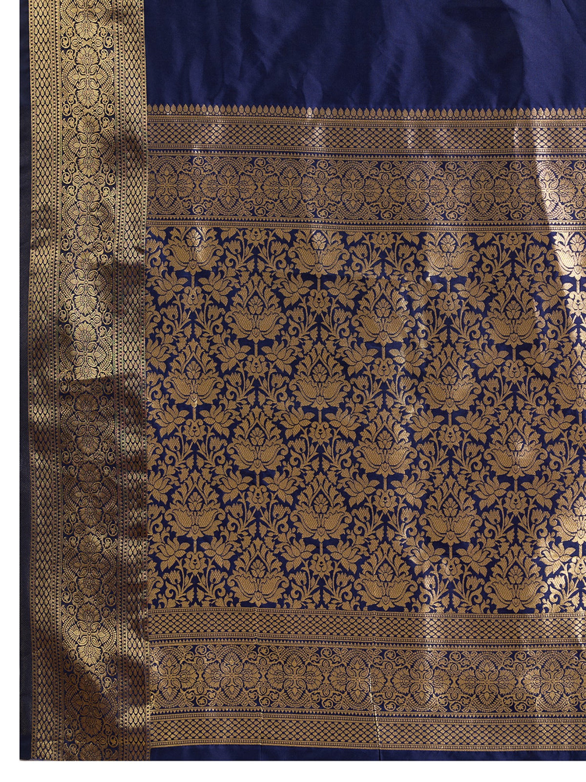 Women's Banarasi Silk Saree With Unstitched Blouse Piece