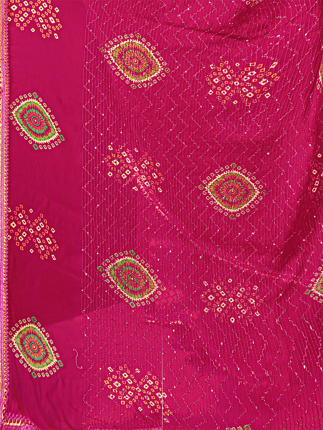 Women's Georgette Daily Wear Saree With Unstitched Blouse Piece