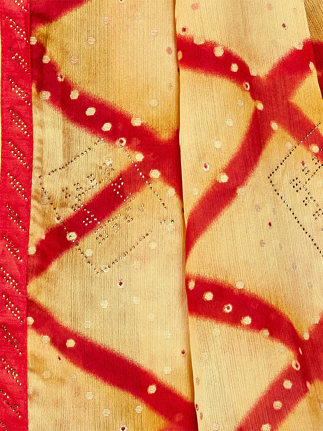 Women's Chiffon Daily Wear Saree With Unstitched Blouse Piece