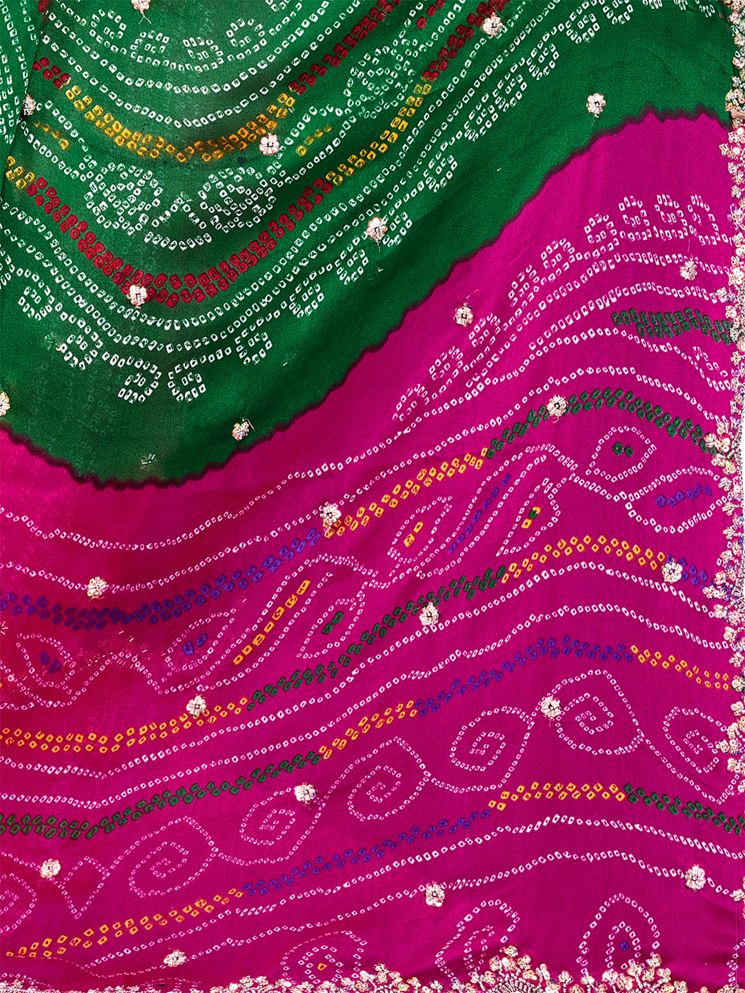 Women's Georgette Saree With Unstitched Blouse Piece