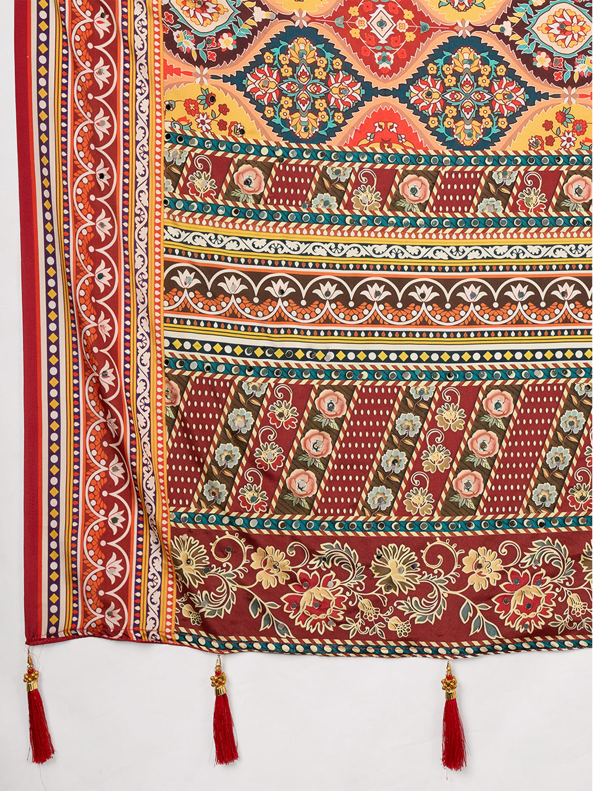 Women's Crepe Silk Saree With Unstitched Blouse Piece
