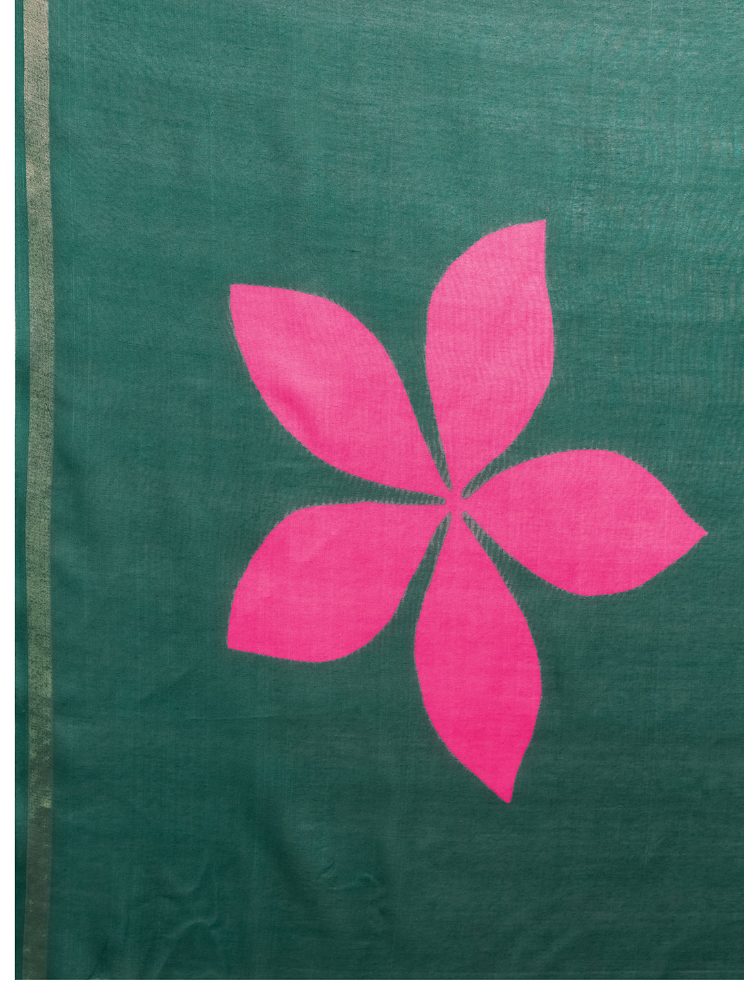 Women's Cotton Saree With Unstitched Blouse Piece