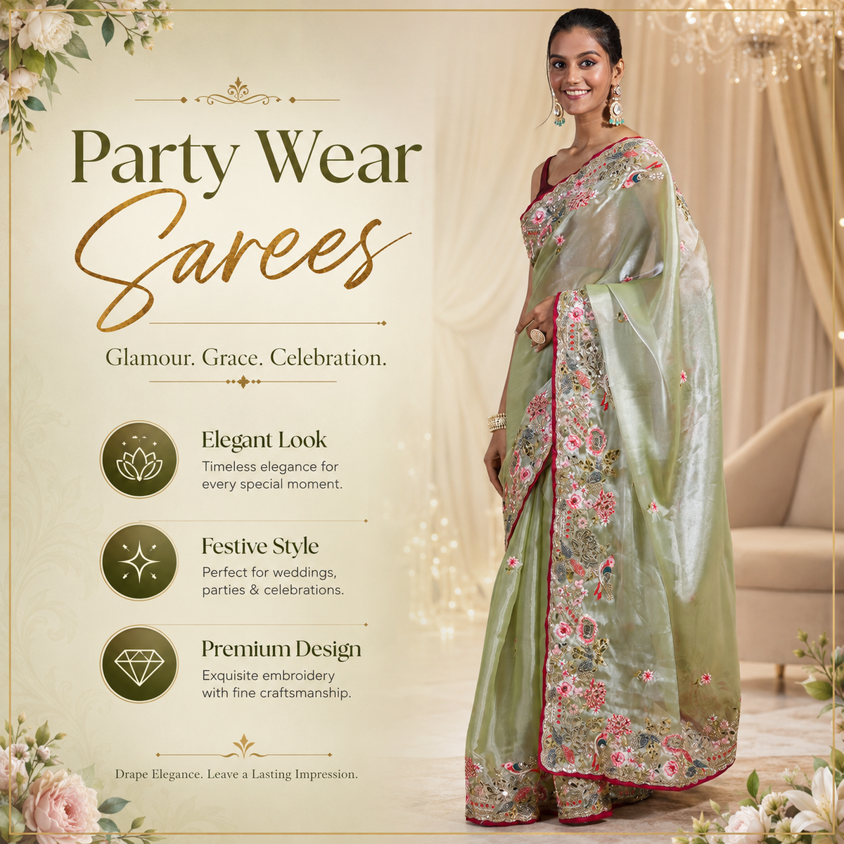 Party Wear Sarees