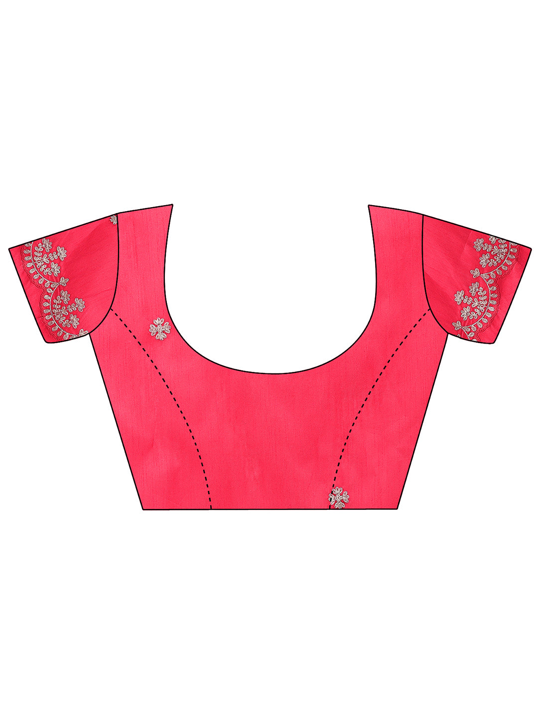 Women's Georgette Bandhani Saree With Unstitched Blouse Piece