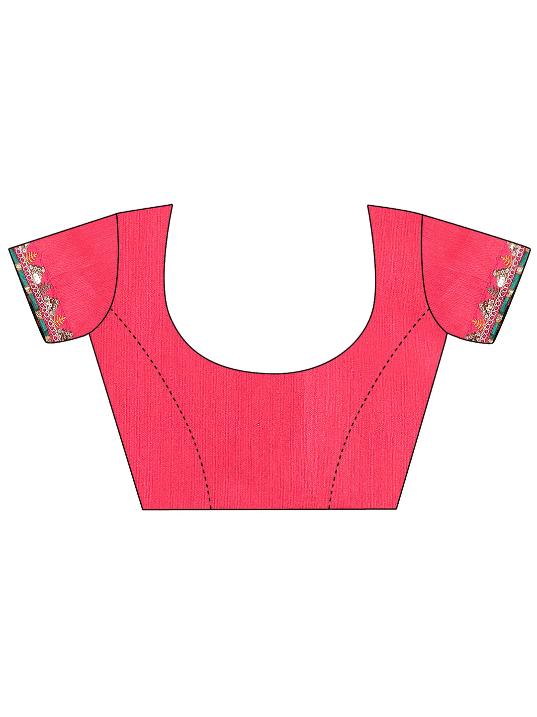 Women's Shimmer Bandhani Saree With Unstitched Blouse Piece