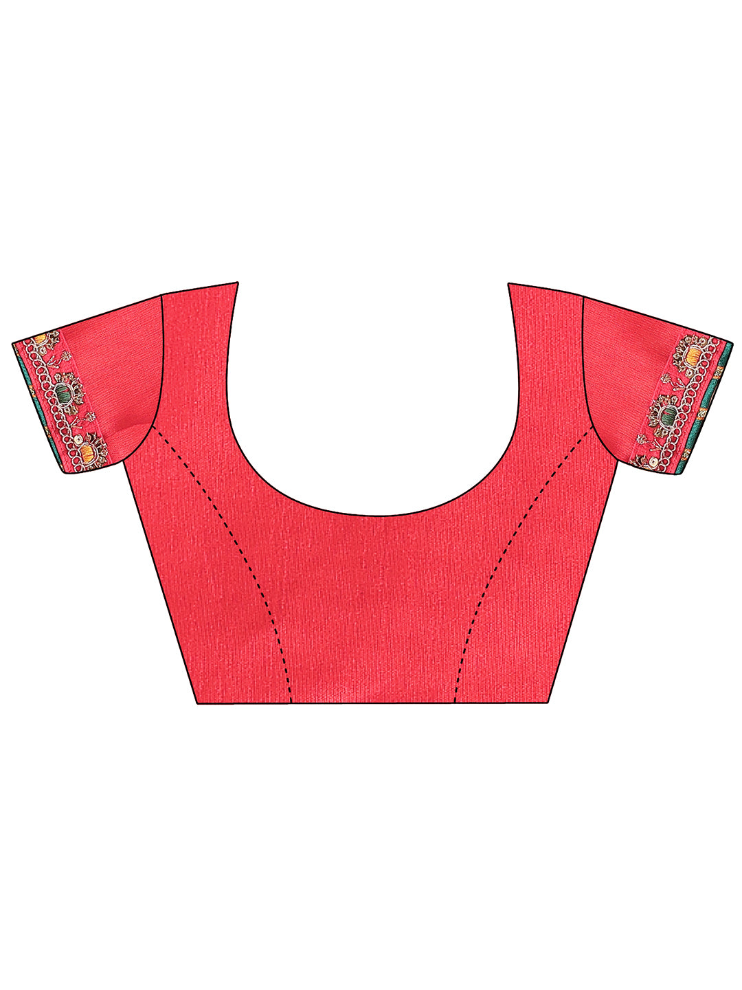 Women's Shimmer Bandhani Saree With Unstitched Blouse Piece