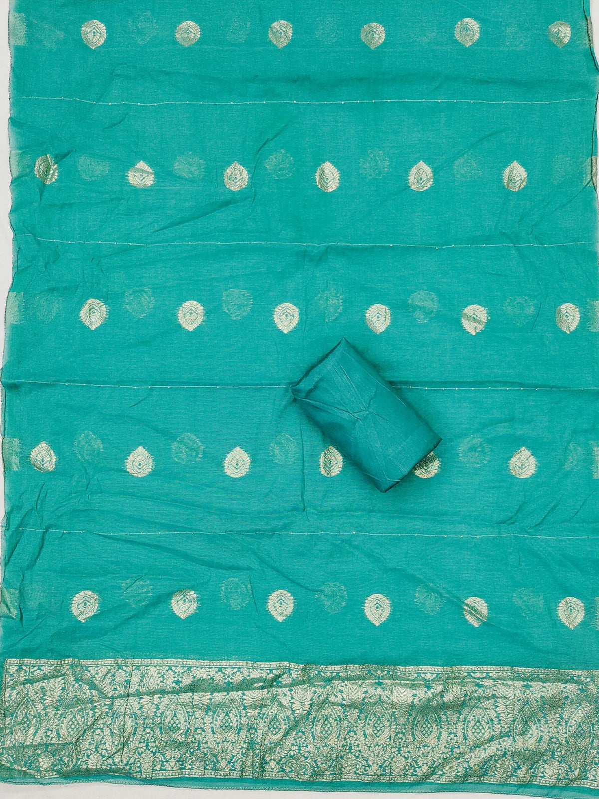 Women's Jacquard Unstitched Dress Material With Sequence Work