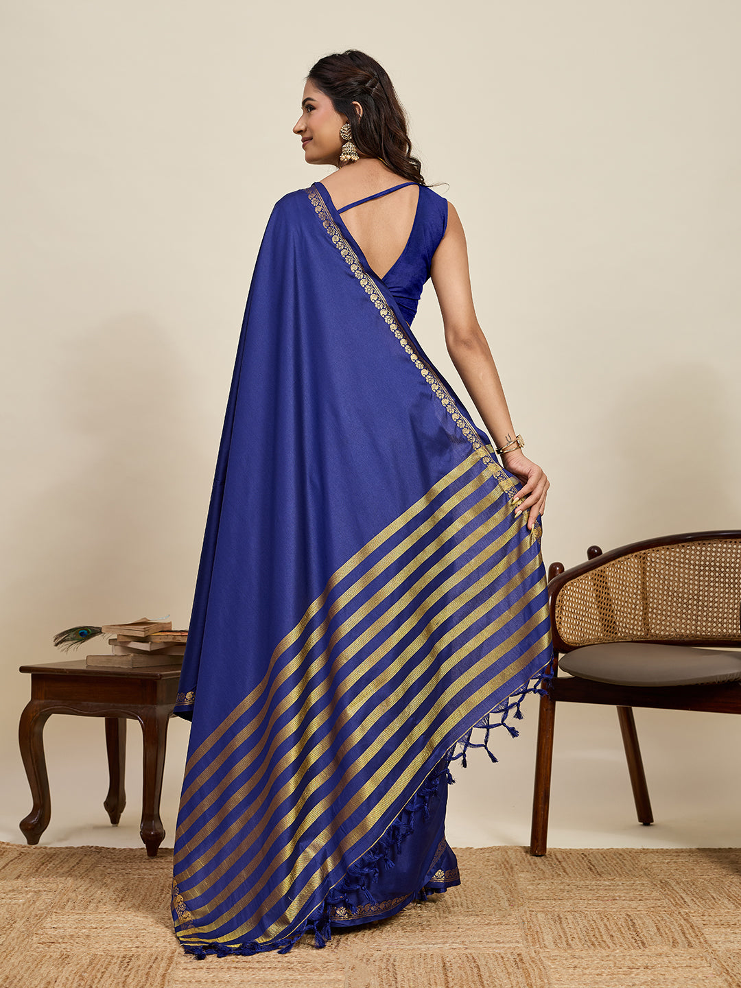 Women's Soft Silk Saree With Unstitched Blouse Piece