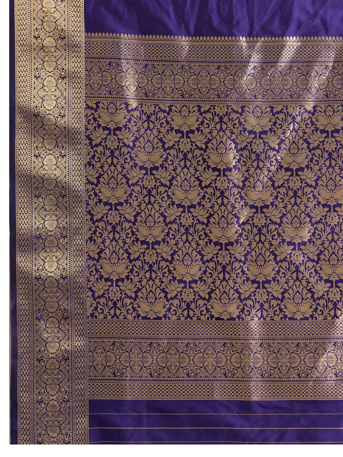 Women's Banarasi Silk Saree With Unstitched Blouse Piece