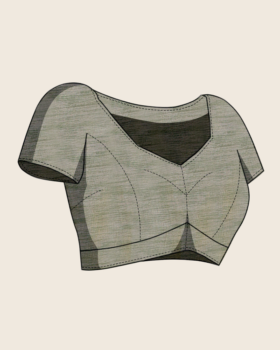 Women's Linen Saree With Unstitched Blouse Piece
