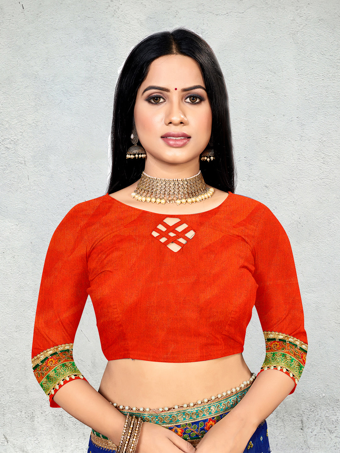 Women's Dola Silk Bandhani Saree With Blouse Piece