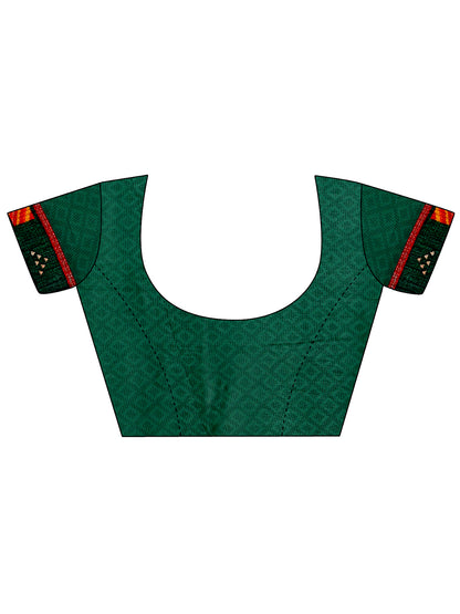 Women's Georgette Daily Wear Saree With Unstitched Blouse Piece