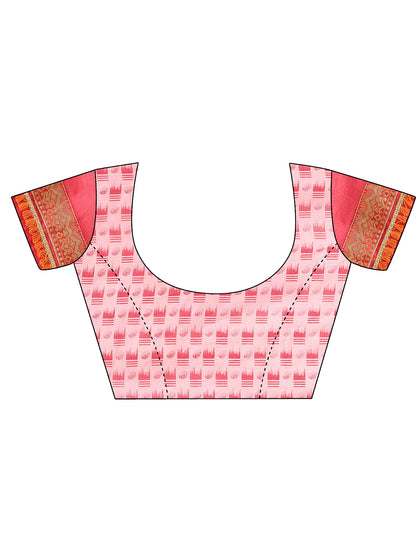 Women's Georgette Printed Daily Wear Saree With Unstitched Blouse Piece
