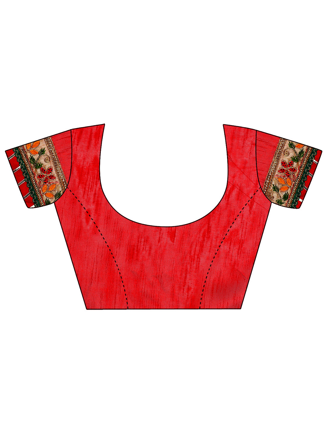 Women's Georgette Bandhani Saree With Unstitched Blouse Piece