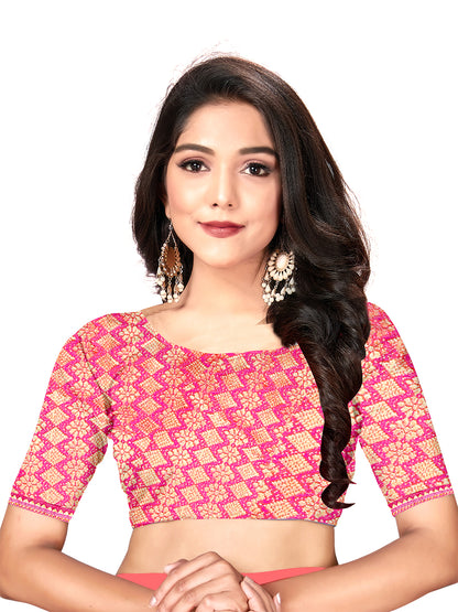 Women's Georgette Daily Wear Saree With Unstitched Blouse Piece