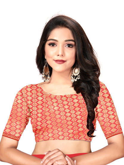 Women's Georgette Daily Wear Saree With Unstitched Blouse Piece