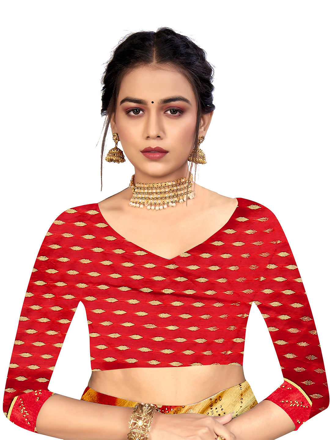 Women's Chiffon Daily Wear Saree With Unstitched Blouse Piece