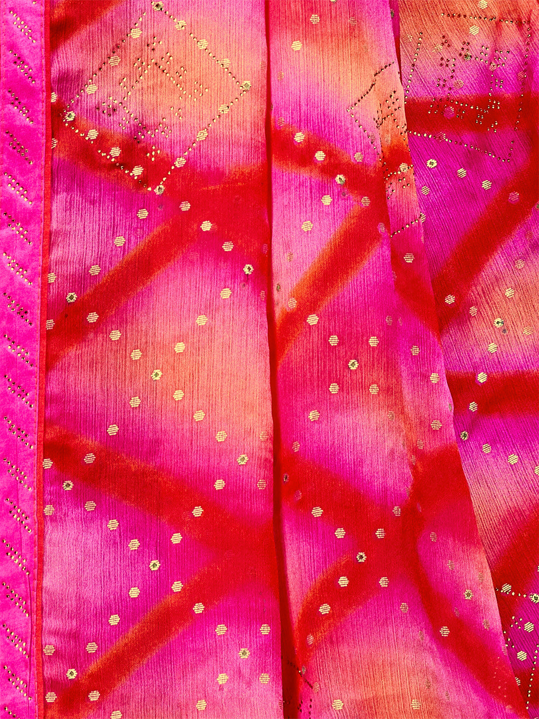 Women's Chiffon Daily Wear Saree With Unstitched Blouse Piece