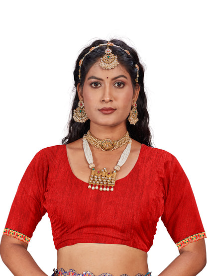 Women's Georgette Daily Wear Saree With Unstitched Blouse Piece