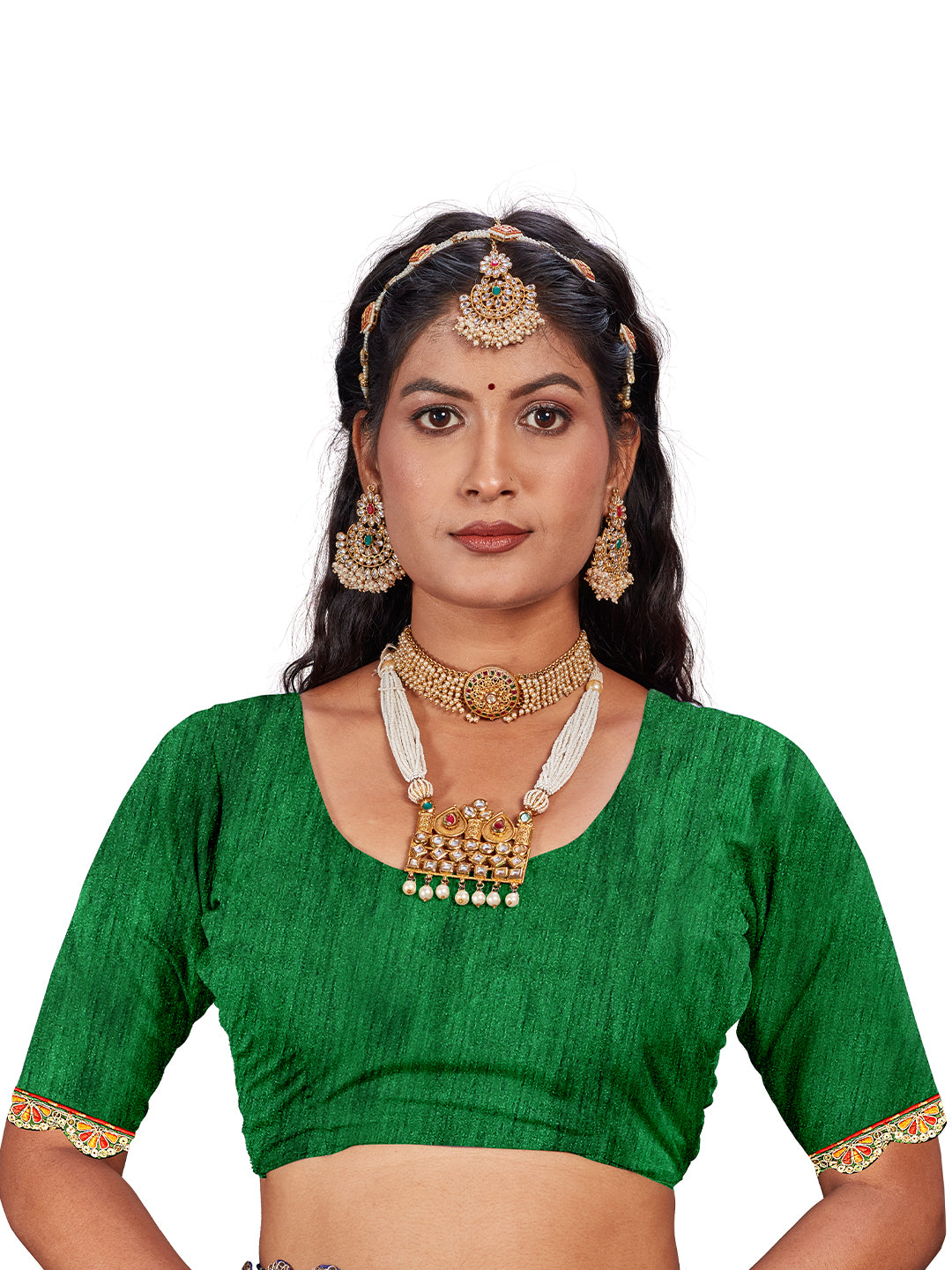Women's Georgette Daily Wear Saree With Unstitched Blouse Piece