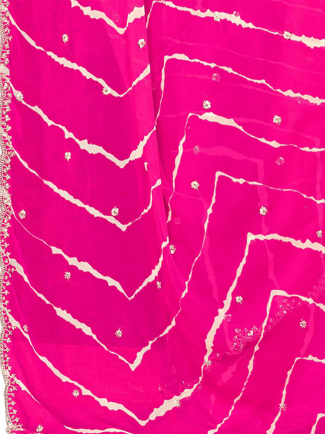 Women's Georgette Saree With Unstitched Blouse Piece
