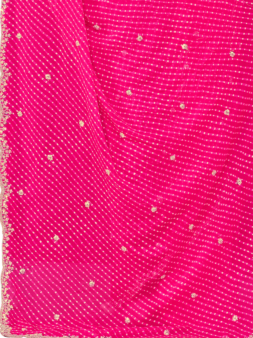 Women's Georgette Saree With Unstitched Blouse Piece