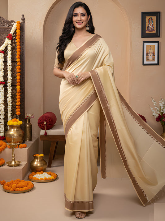 Women's Manipuri Kalam Saree With Unstitched Blouse Piece