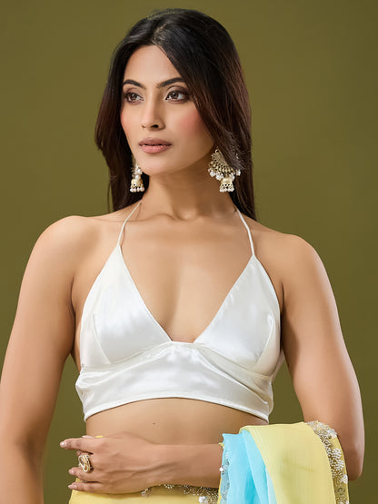 Women's Crunchy Crush Saree With Unstitched Blouse Piece