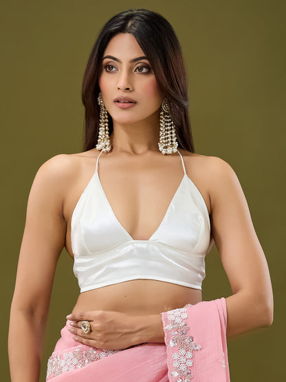 Women's Crunchy Crush Saree With Unstitched Blouse Piece