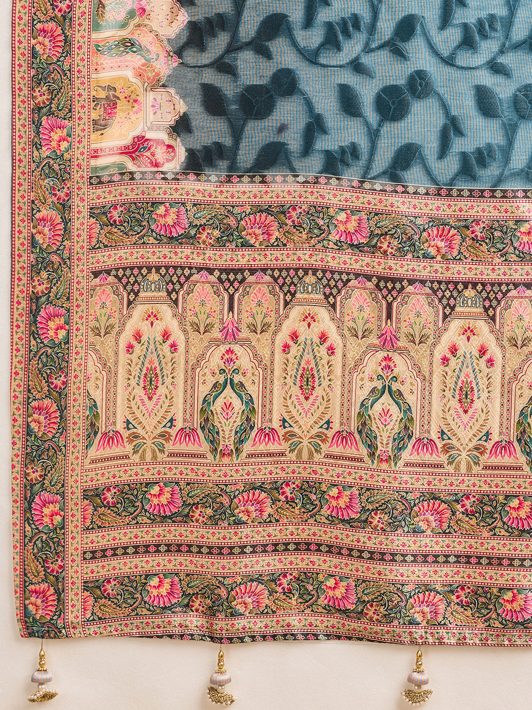 Women's Cotton Silk Saree With Unstitched Blouse Piece