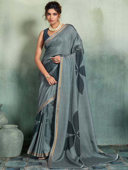 Women's Cotton Saree With Unstitched Blouse Piece