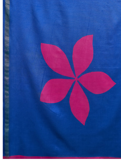 Women's Cotton Saree With Unstitched Blouse Piece