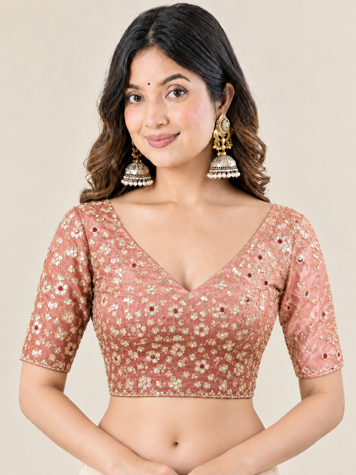 Women's Fendy Chiffon Saree With Unstitched Blouse Piece