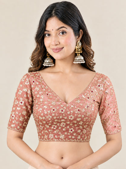 Women's Fendy Chiffon Saree With Unstitched Blouse Piece
